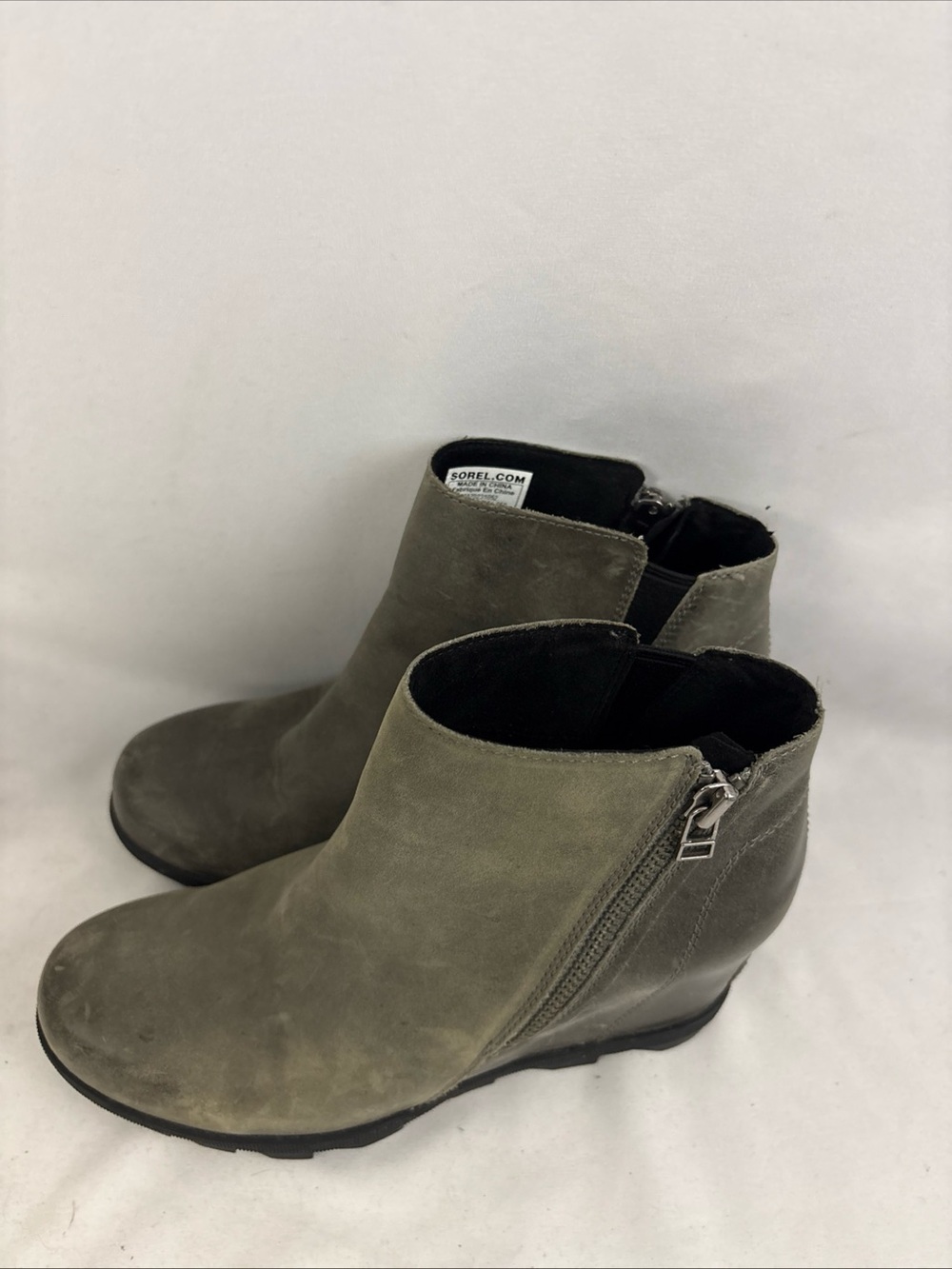 Sorel Joan of Arctic Wedge II Gray Suede Boot Size 9 - Picture 8 of 12